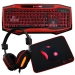 Game Max Raptor Keyboard Mouse Headset Mouse Mat Kit - Red Game Max Raptor Keyboard Mouse Headset Mouse Mat Kit - Red